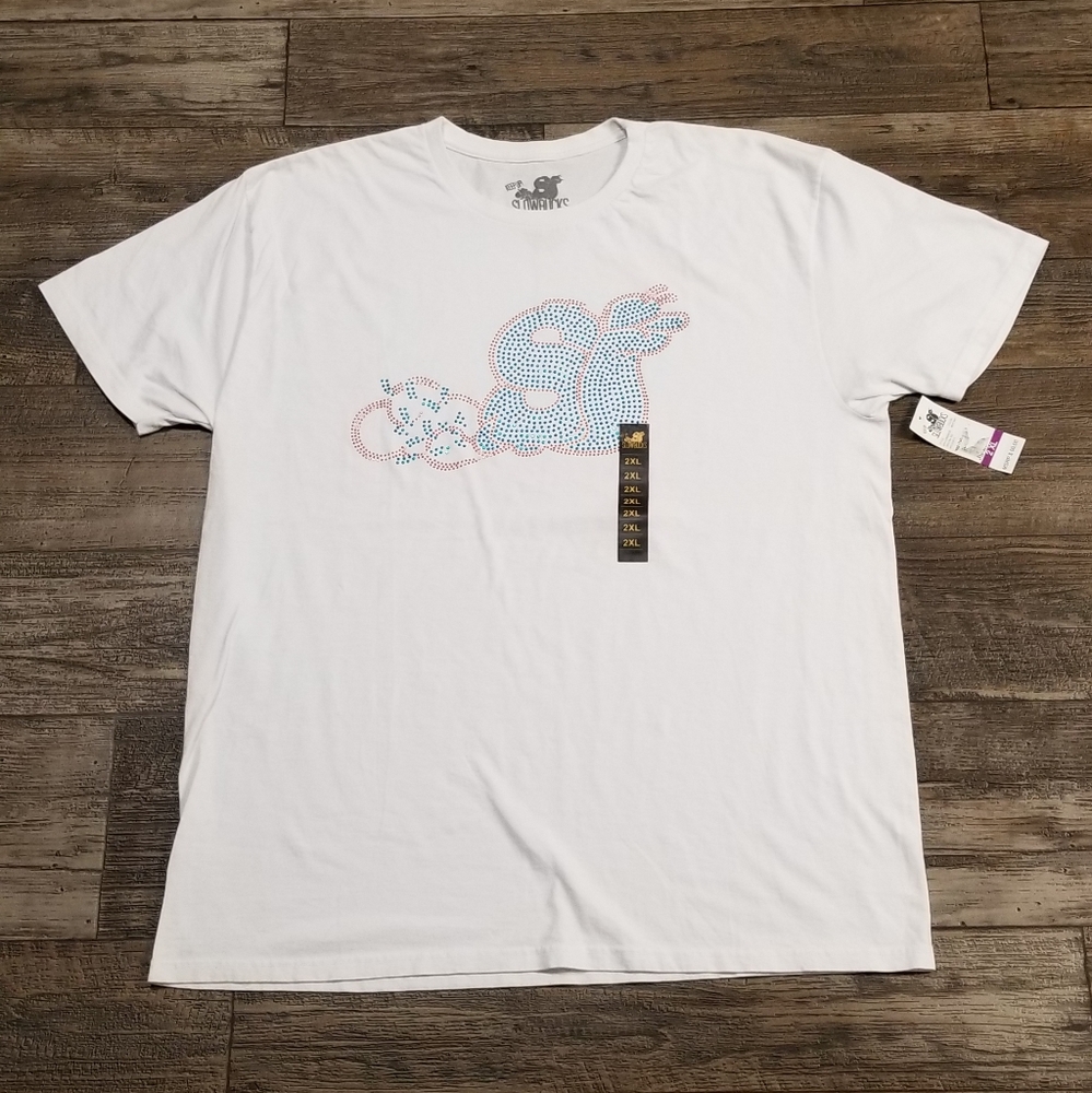 ‼SOLD‼Slow Bucks (Rhinestone Graphic T-Shirt)